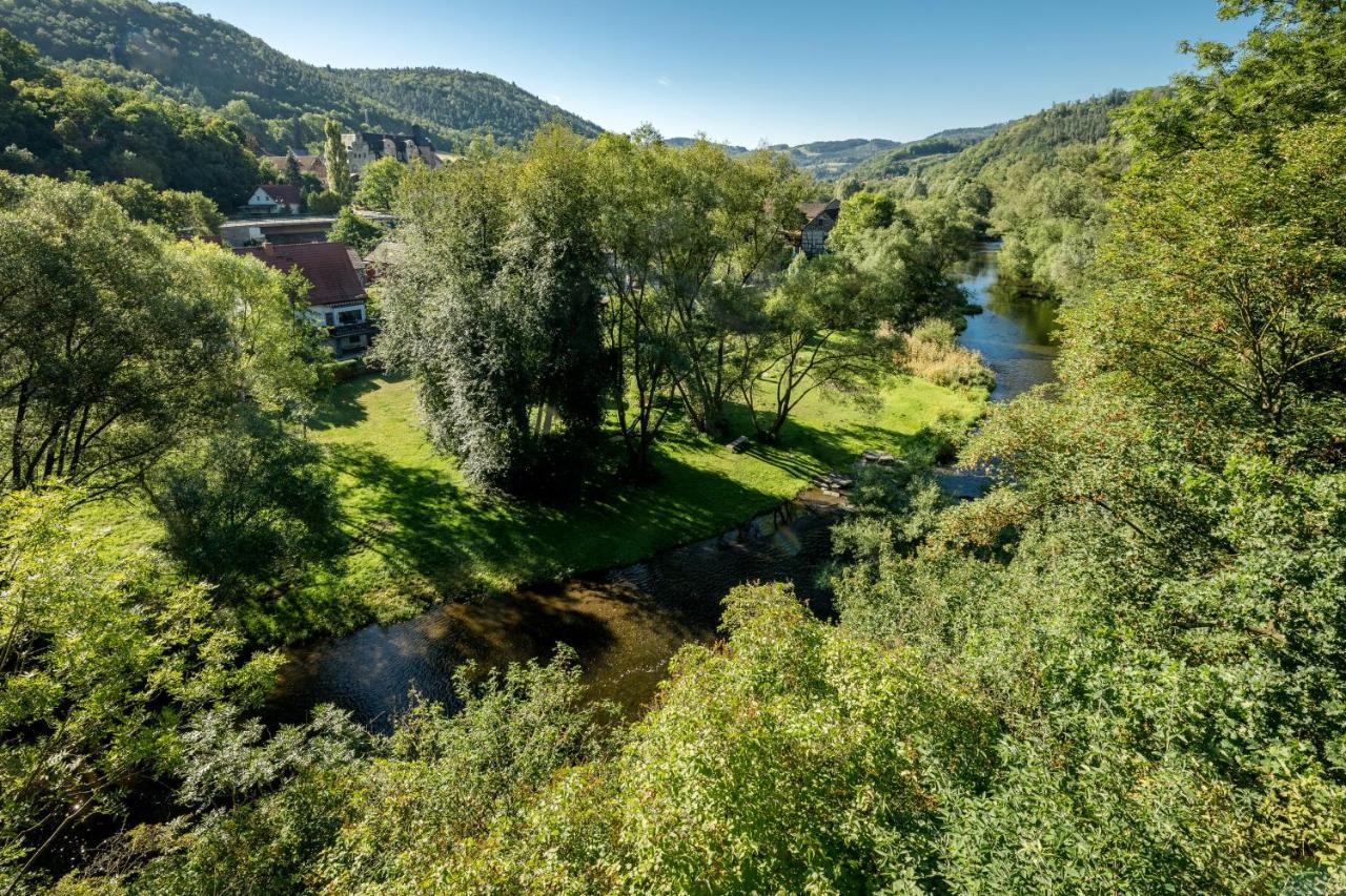 Hotel & Ferienwohnungen Bohlenblick Saalfeld Saale Kültér fotó
